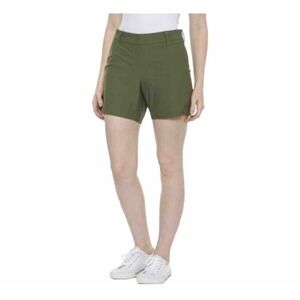 Women's Spanx Sunshine 6" Canopy Olive Green UPF 50+ Stretch Golf Shorts Size XL